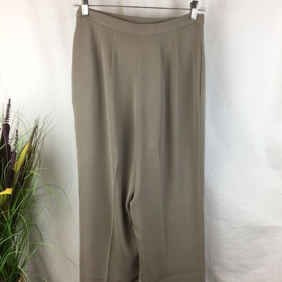 Emanuel Ungaro  Vintage Gray-Taupe Straight Leg Trouser Pants 6 - Picture 3 of 8